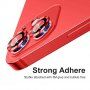 Enkay ochronne szkło hartowane kamery tylnej z aluminiową ramką do iPhone 12 / 12 mini - czarne