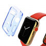 HAWEEL cienkie przezroczyste etui ochronne do Apple Watch 38mm – niebieskie