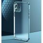 Półprzezroczyste etui przeciw odciskom palców z ramką z metaliczną powłoką do iPhone 11 - czarny