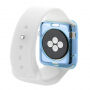 HAWEEL cienkie przezroczyste etui ochronne do Apple Watch 38mm – niebieskie