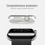 HAWEEL cienkie przezroczyste etui ochronne do Apple Watch 38mm – niebieskie