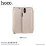 HOCO pokrowiec flip dla Apple iPhone XS / iPhone X - złoty