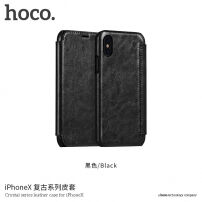 HOCO pokrowiec flip dla Apple iPhone XS / iPhone X - czarny