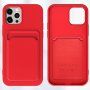 Etui z kieszenią na karty do iPhone 11 Pro - bordowe