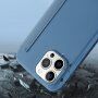 Pokrowiec portfelowy z silikonu i skóry PU do iPhone 13 - różowe