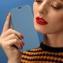 Pokrowiec portfelowy z silikonu i skóry PU do iPhone 13 - różowe