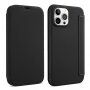 Pokrowiec portfelowy z silikonu i skóry PU do iPhone 13 - czarne