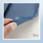 Pokrowiec portfelowy z silikonu i skóry PU do iPhone 13 - czarne