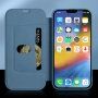 Pokrowiec portfelowy z silikonu i skóry PU do iPhone 13 - czerwony