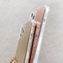 Etui z powierzchnią lustrzaną do iPhone 13 mini - różowo-złoty