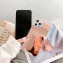 Etui z powierzchnią lustrzaną do iPhone 13 mini - różowo-złoty