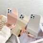 Etui z powierzchnią lustrzaną do iPhone 13 mini - różowo-złoty