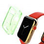 HAWEEL cienkie przezroczyste etui ochronne do Apple Watch 38mm – zielone