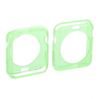 HAWEEL cienkie przezroczyste etui ochronne do Apple Watch 38mm – zielone