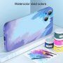 Etui ochronne ze wzorem akwareli dla iPhone 13 Pro Max - czerwony