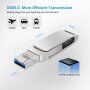 Pendrive 3w1 ze złączem USB 3.0 / Lightning / USB-C - 16 GB - czarny