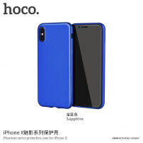 HOCO cienkie etui ochronne dla Apple iPhone XS / iPhone X - niebieskie