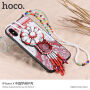 HOCO etui ochonne z koralikami dla Apple iPhone XS / iPhone X - niebieskie