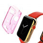 HAWEEL cienkie przezroczyste opakowanie / etui dla Apple Watch 38mm - różowe