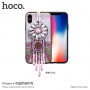 HOCO etui ochonne z koralikami dla Apple iPhone XS / iPhone X - różowe