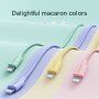 JOYROOM kabel USB-A do transmisji danych i ładowania w oplocie / Lightning dla iPhone'a / iPad / iPod / AirPods - 1 m - żółte