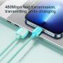 Joyroom kabel USB-A do transmisji danych i ładowania w oplocie / Lightning dla iPhone'a / iPad / iPod / AirPods - 2 m - żółte