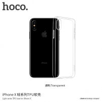 HOCO lśniące etui ochronne dla Apple iPhone XS / iPhone X - przezroczyste