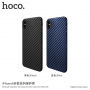 HOCO etui z teksturą karbonową dla Apple iPhone XS / iPhone X - czarne