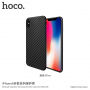 HOCO etui z teksturą karbonową dla Apple iPhone XS / iPhone X - czarne