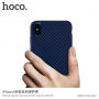 HOCO etui z teksturą karbonową dla Apple iPhone XS / iPhone X - czarne