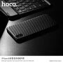 HOCO etui z teksturą karbonową dla Apple iPhone XS / iPhone X - czarne