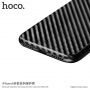 HOCO etui z teksturą karbonową dla Apple iPhone XS / iPhone X - ciemnoniebieskie