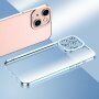 Etui przezroczyste z metalizowaną krawędzią dla iPhone 12 Pro Max - fioletowy