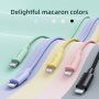 Pleciony kabel dla ładowania i transmisji danych Joyroom PD 20W USB-C / Lightning dla iPhone / iPad / iPod / AirPods - 2 m - fioletowy