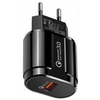 Szybkoładujący adapter 18W QC 3.0 do stojaków bezprzewodowych - czarny