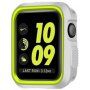 Pokrowiec ochronny silikonowy dla Apple Watch 38mm - biało-zielony