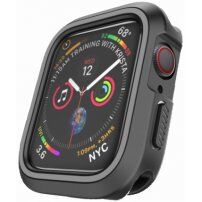 Pokrowiec silikonowy do Apple Watch 40mm - czarny - szary