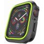 Pokrowiec silikonowy do Apple Watch 40mm - czarny - zielony
