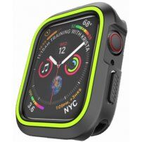 Pokrowiec silikonowy do Apple Watch 40mm - czarny - zielony