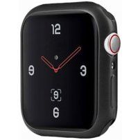 Uniq Glase Slim pokrowiec z miękkiego plastiku dla Apple Watch 40mm - matowo czarny