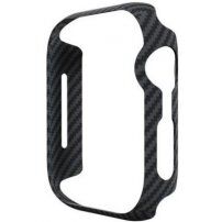Pitaka Air carcasa cu model din fibra de carbon pentru Apple Watch 40mm - negru-gri