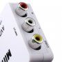 Adapter / redukcja 3x RCA cinch kompozytowy na HDMI 1080p - biały