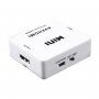 Adapter / redukcja 3x RCA cinch kompozytowy na HDMI 1080p - biały