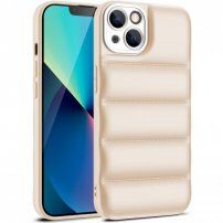 Pokrowiec ochronny z podkładkami dla iPhone 13 mini - beżowe