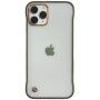 Matowy przezroczysty pokrowiec ochronna dla iPhone 11 Pro - złote
