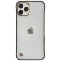 Matowy przezroczysty pokrowiec ochronna dla iPhone 11 Pro - złote