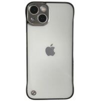Matowy przezroczysty pokrowiec ochronna dla iPhone 13 mini - srebrny