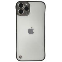 Matowy przezroczysty pokrowiec ochronna dla iPhone 13 Pro - srebrny