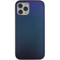 Etui ochronne mroźno błyszczące do iPhone 12 Pro Max - niebieskie