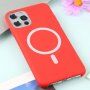 Etui silikonowe ze wsparciem Magsafe ładowania do iPhone 11 Pro - czerwony